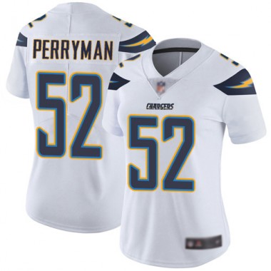 Los Angeles Chargers NFL Football Denzel Perryman White Jersey Women Limited 52 Road Vapor Untouchable